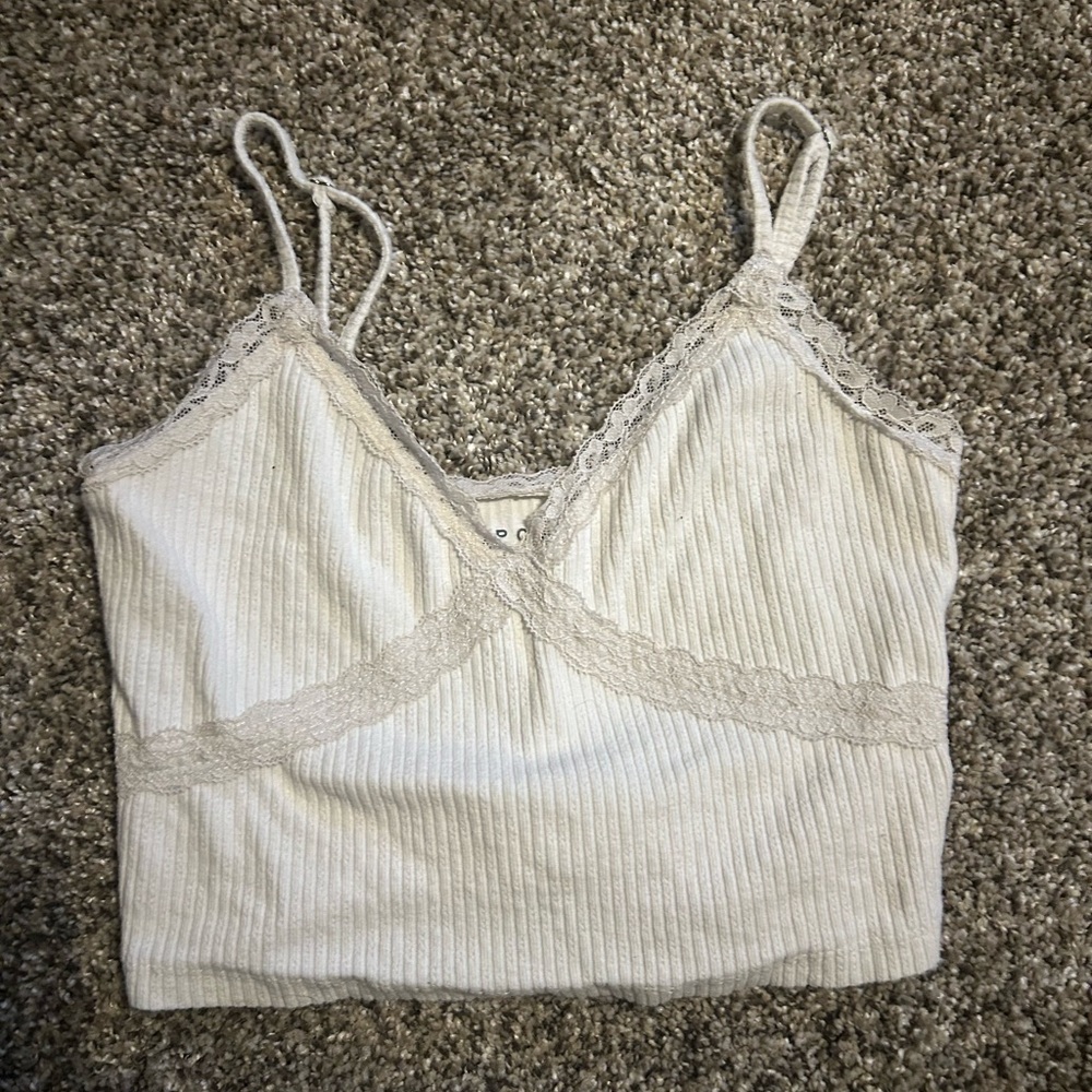 Aeropostale ribbed lace top